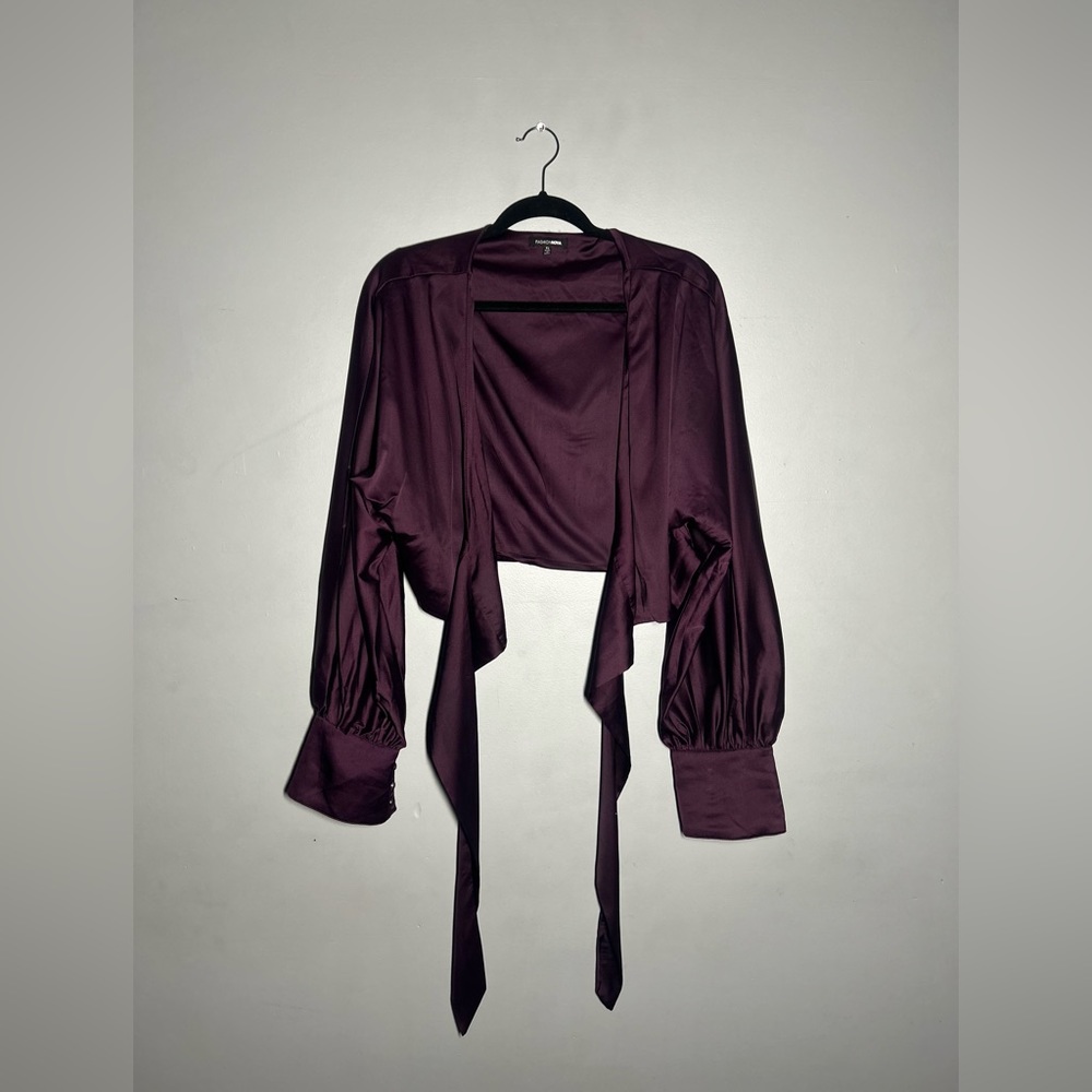 Velvet satin skirt set